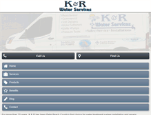 Tablet Screenshot of kandrwaterservice.com